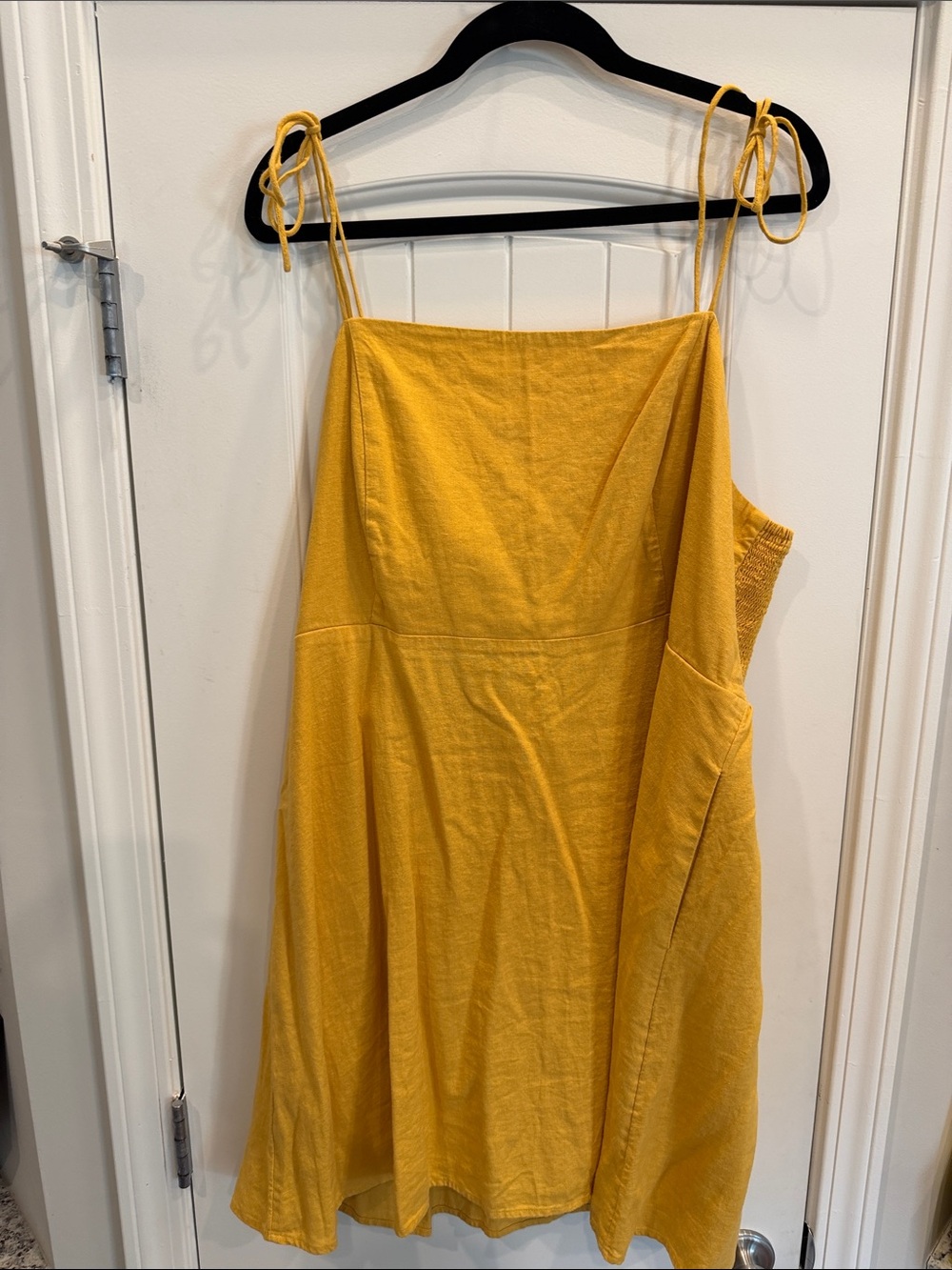 Old Navy Yellow Tie-Shoulder Mini Dress